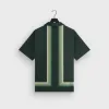 Kith Border Stripe Thompson Camp Collar Shirt - Stadium sold by Kith