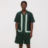 Kith Border Stripe Thompson Camp Collar Shirt - Stadium sold by Kith