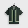 Kith Border Stripe Thompson Camp Collar Shirt - Stadium sold by Kith