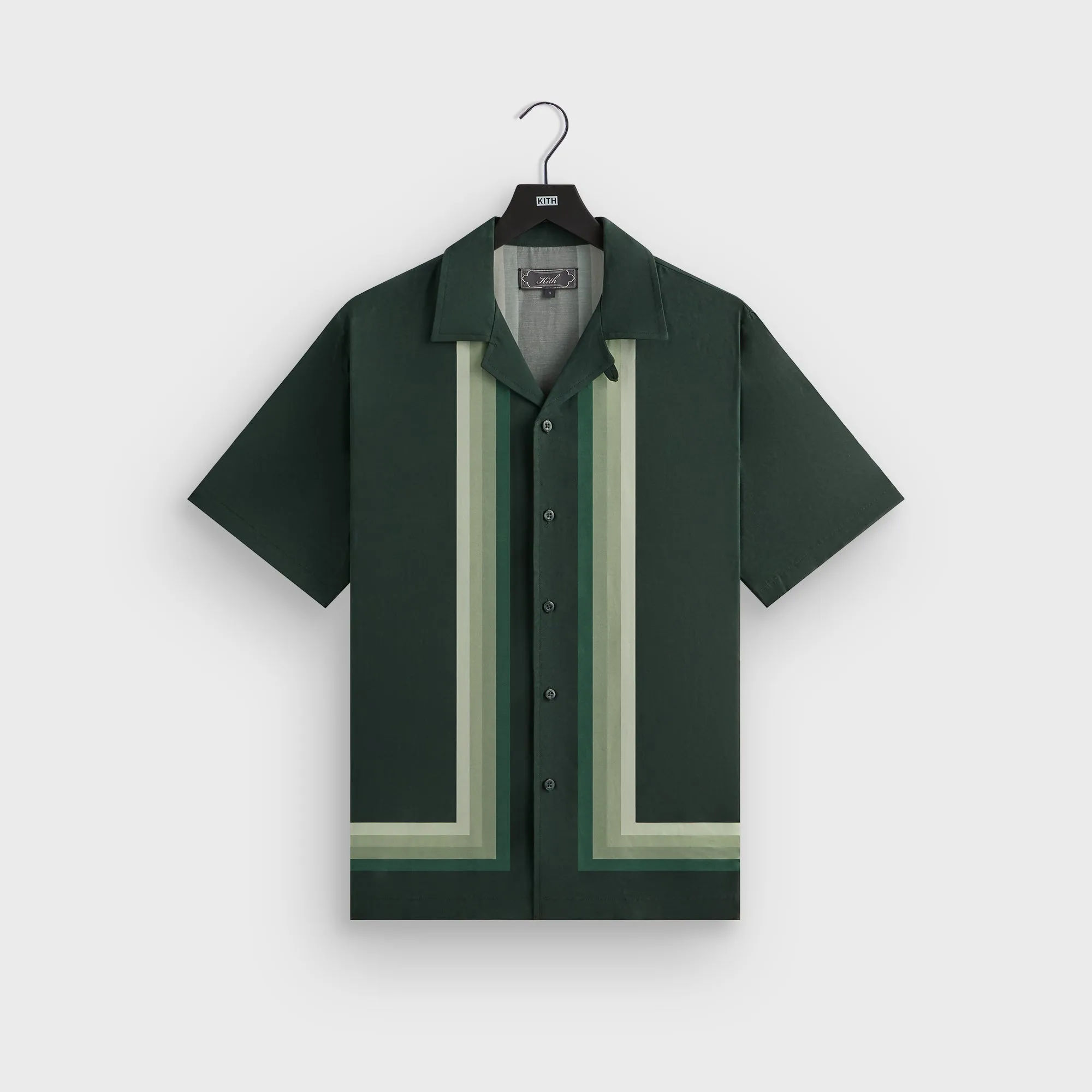 Kith Border Stripe Thompson Camp Collar Shirt - Stadium sold by Kith