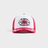Kith for Cigarette Nolan Trucker Hat - Cinnabar sold by Kith