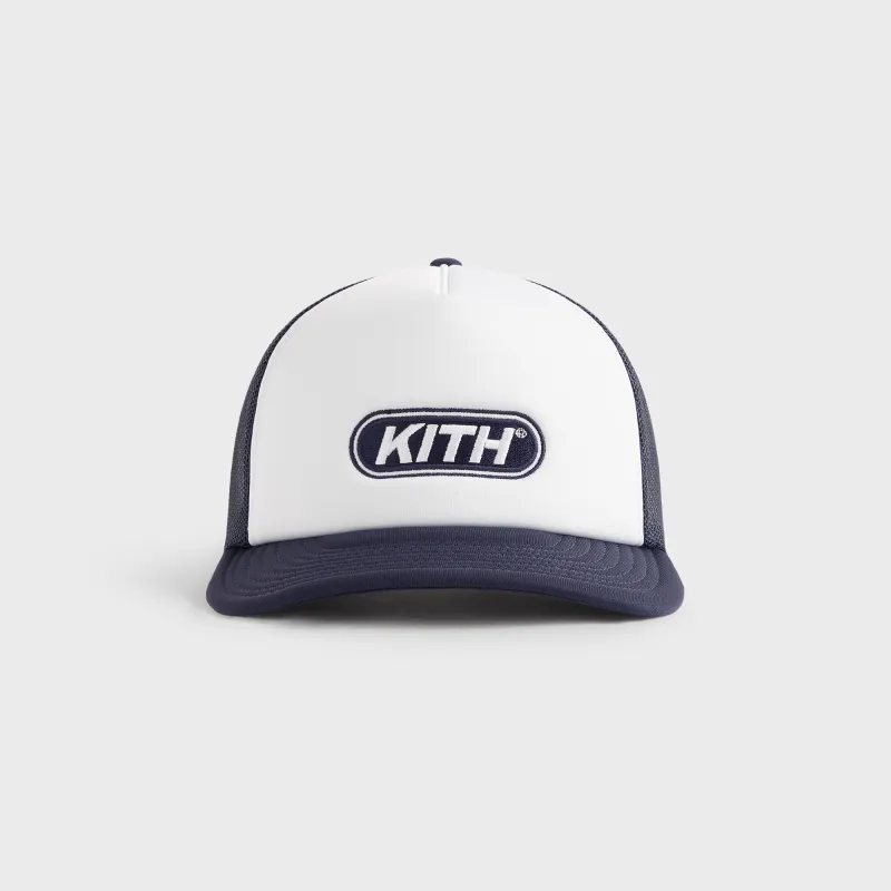 Kith Poly Foam Fast Logo Patch Nolan Trucker Hat - Nocturnal sold by Kith