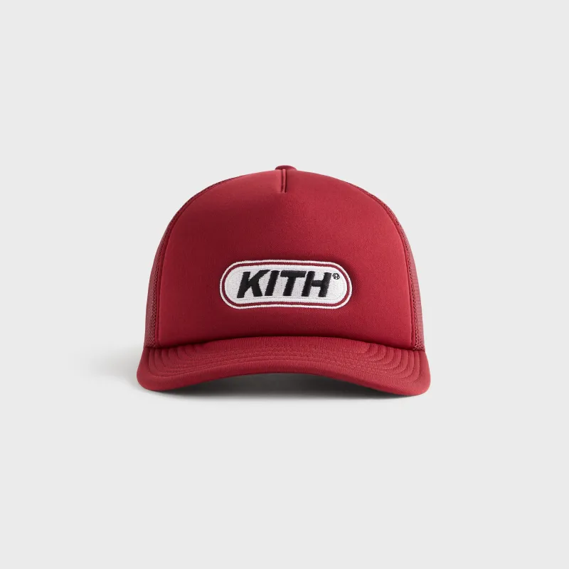 Kith Poly Foam Fast Logo Patch Nolan Trucker Hat - Allure sold by Kith