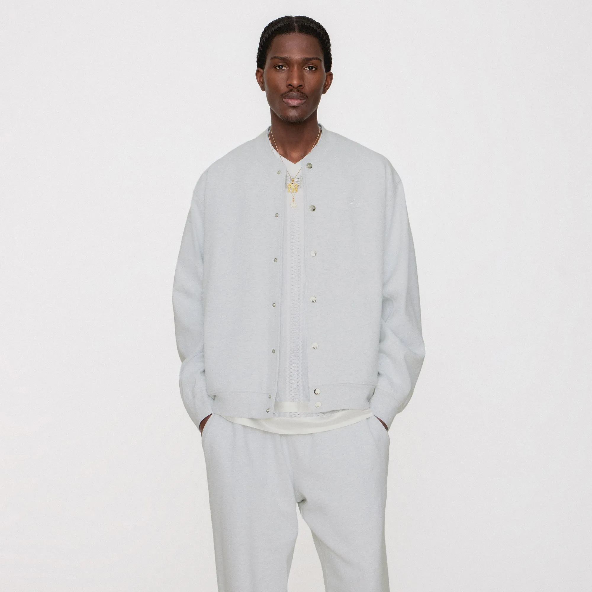 Kith Marvin Bomber Jacket - Light Heather Grey sold by Kith product image thumbnail 2