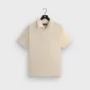 Kith Micro Waffle Drew Polo - Sandrift sold by Kith