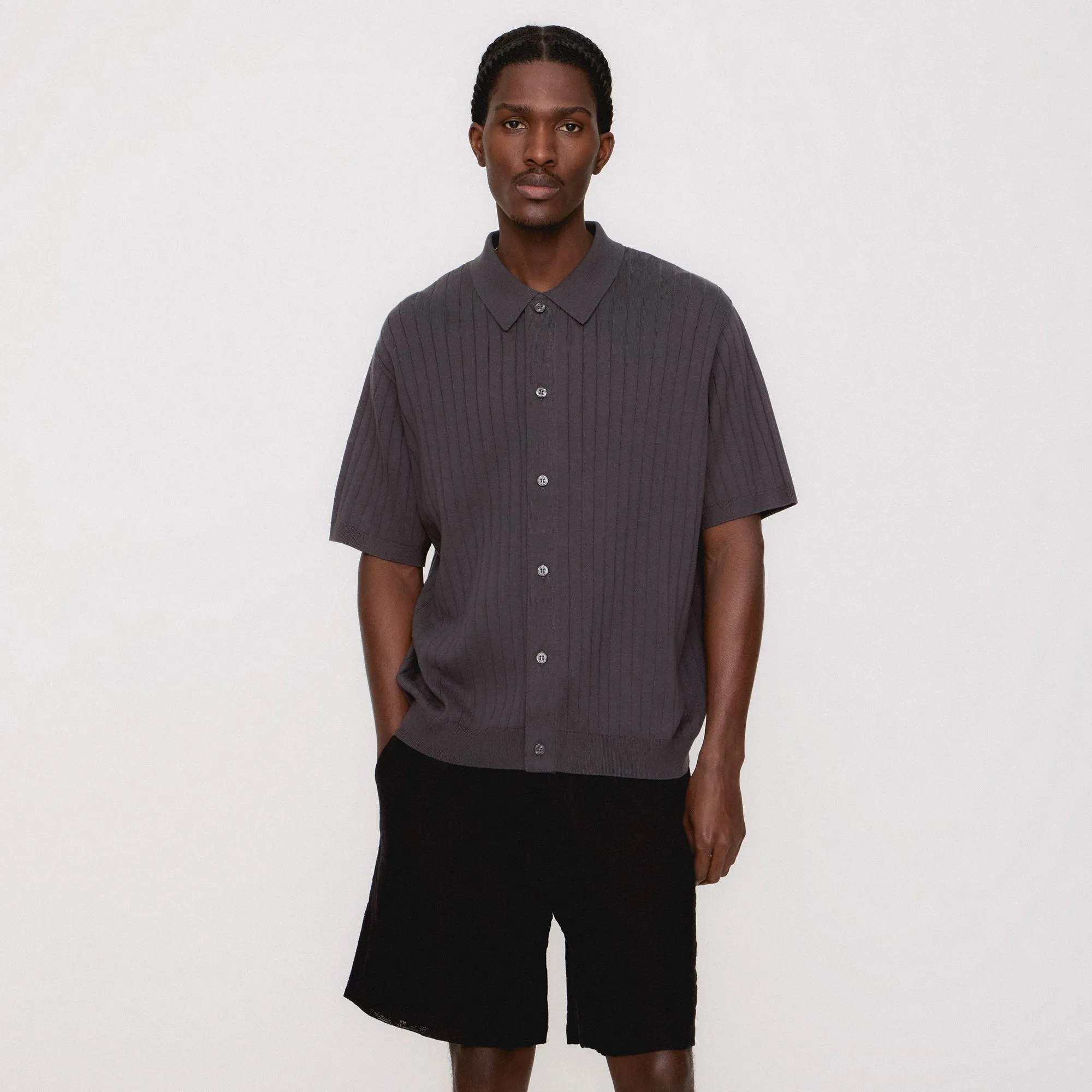 Kith Rhys Knit Stripe Buttondown - Shift sold by Kith product image thumbnail 2