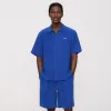 Kith Cupro Linen Short Sleeve Boxy Collared Overshirt - Current sold by Kith