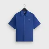 Kith Cupro Linen Short Sleeve Boxy Collared Overshirt - Current sold by Kith