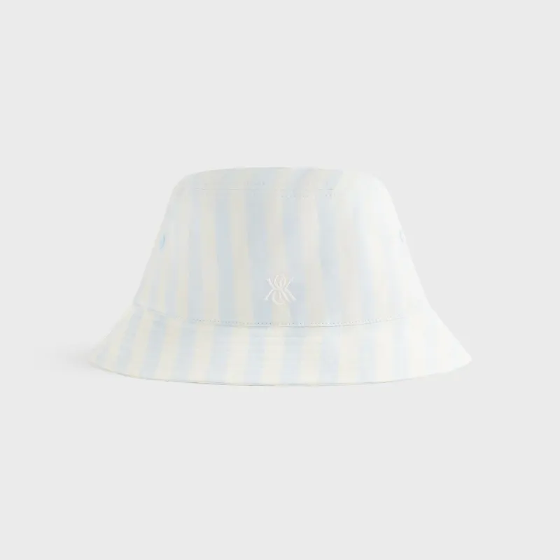 Kith Sandwashed Cupro Linen Dawson Bucket Hat - Light Indigo sold by Kith