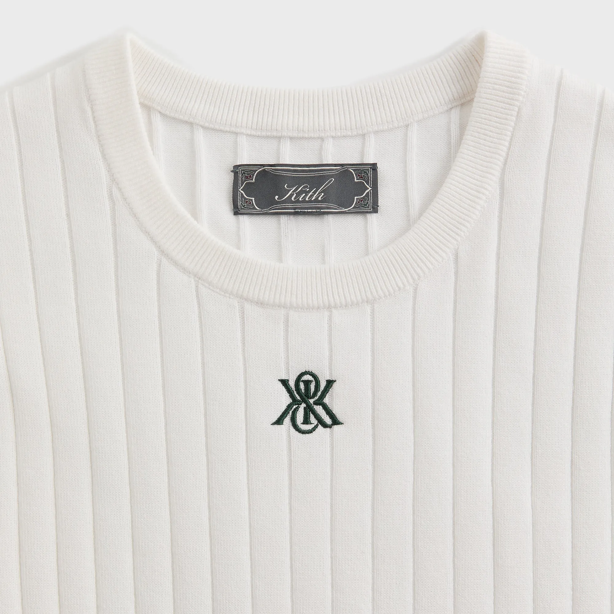 Kith Rhys Knit Stripe Vest - White sold by Kith product image thumbnail 4