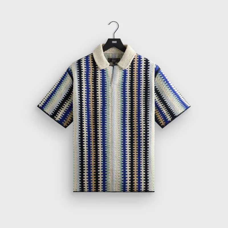Kith Short Sleeve Keyon Crochet Pullover - Multi sold by Kith
