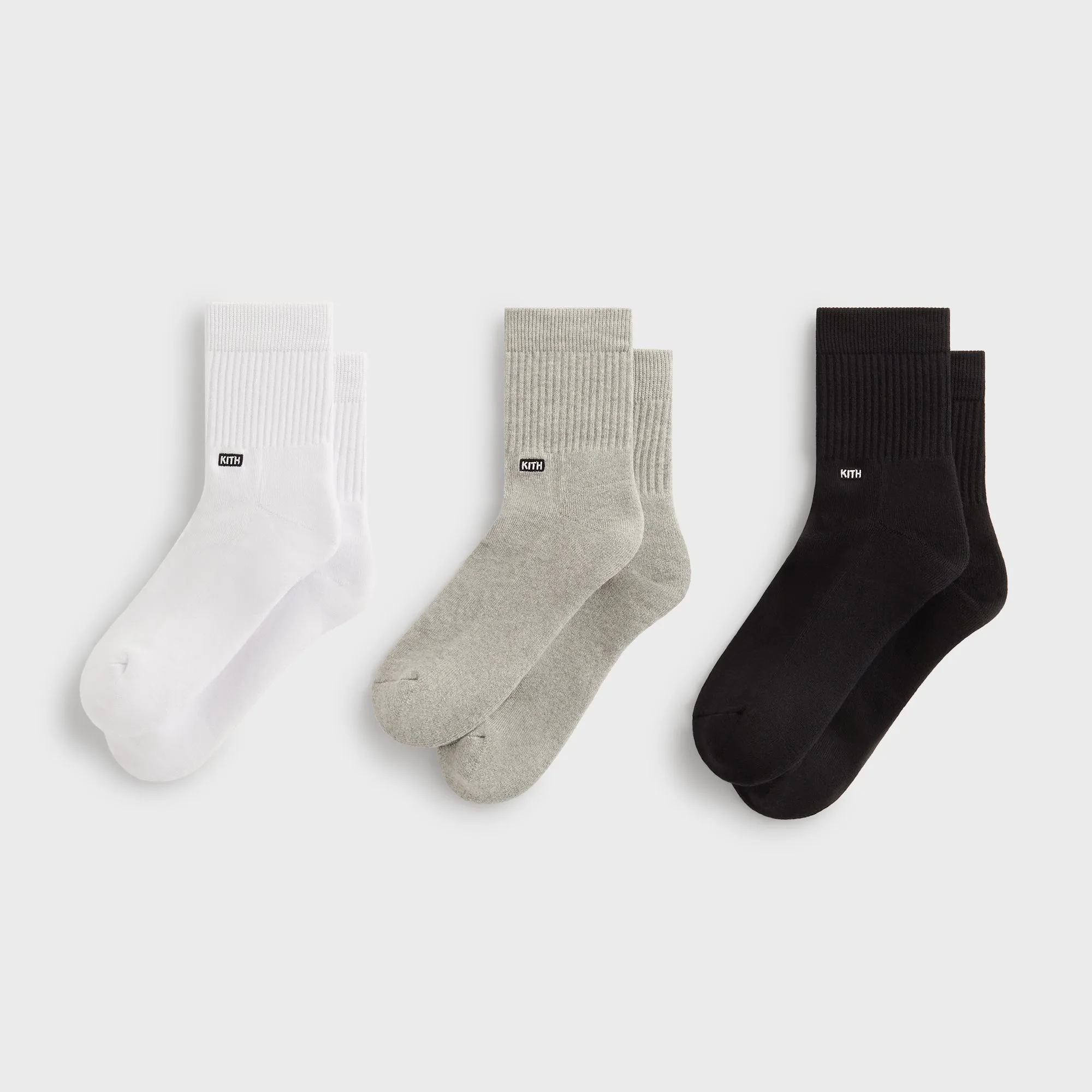 Kith Classic Half Crew 3-Pack Socks - Multi sold by Kith