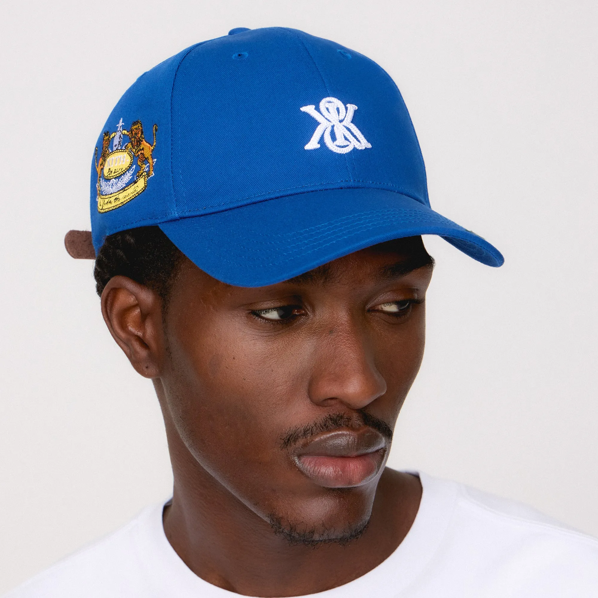 Kith Greenwich Two-Button Twill Classic Cap - Cyclone sold by Kith product image thumbnail 2
