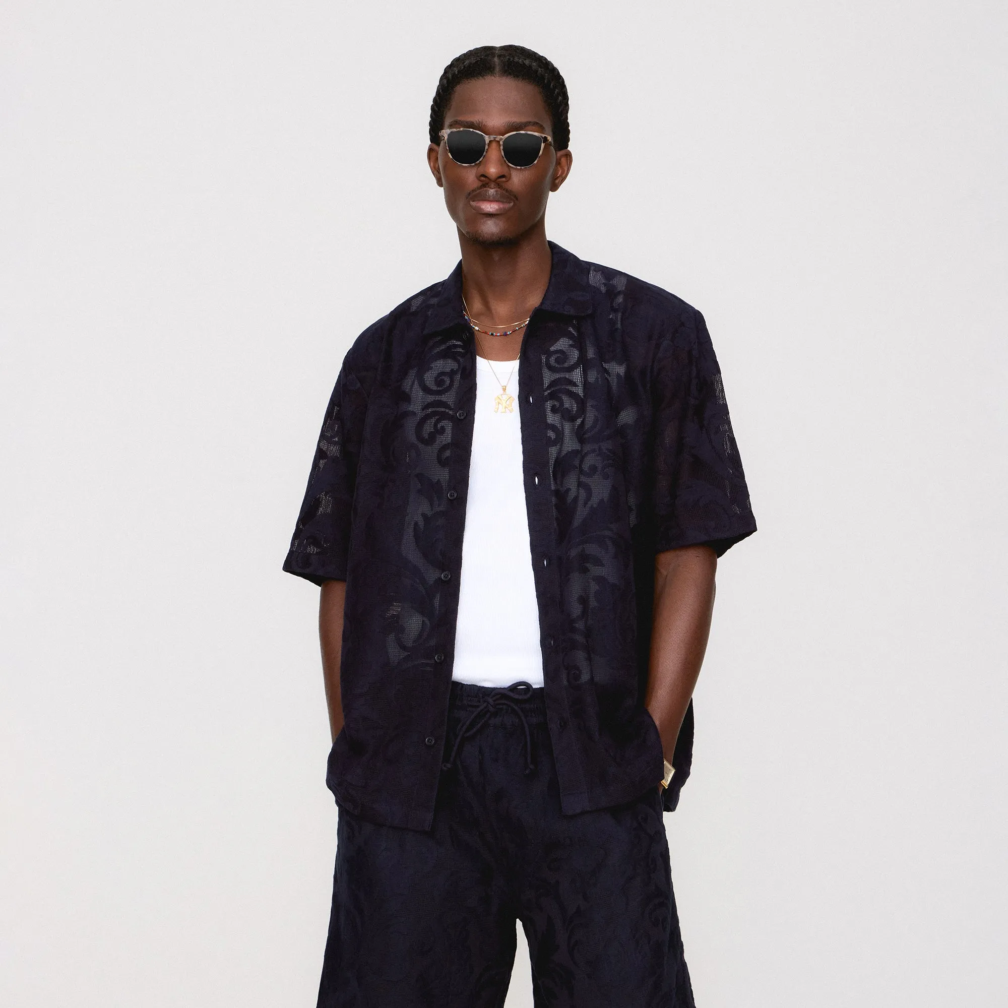 Kith Lace Reade Shirt - Ink sold by Kith product image thumbnail 2