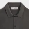 &Kin Silk Habotai Short Sleeve Reade Shirt - Somber sold by Kith