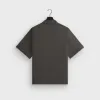 &Kin Silk Habotai Short Sleeve Reade Shirt - Somber sold by Kith