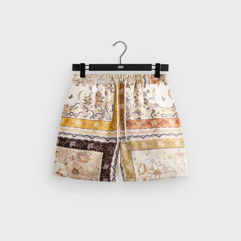 Kith Panelled Bandana Active Short - Sandrift sold by Kith