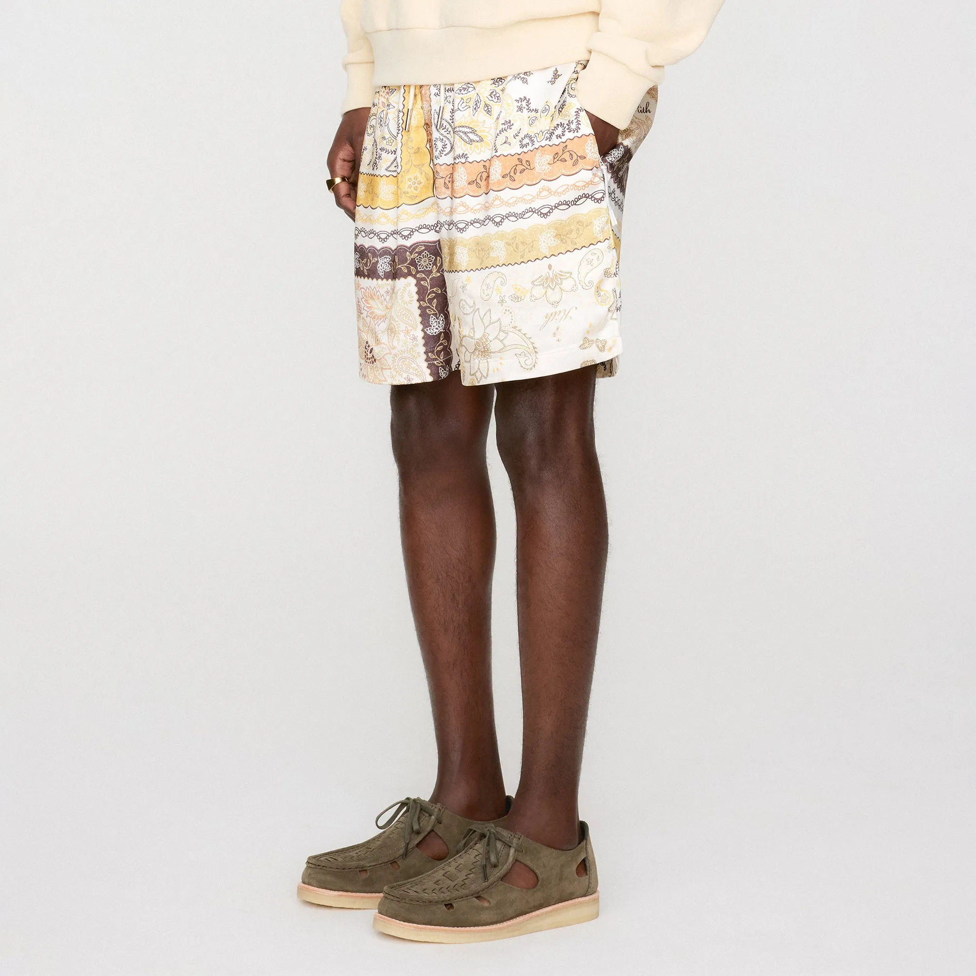 Kith Panelled Bandana Active Short - Sandrift sold by Kith product image thumbnail 2