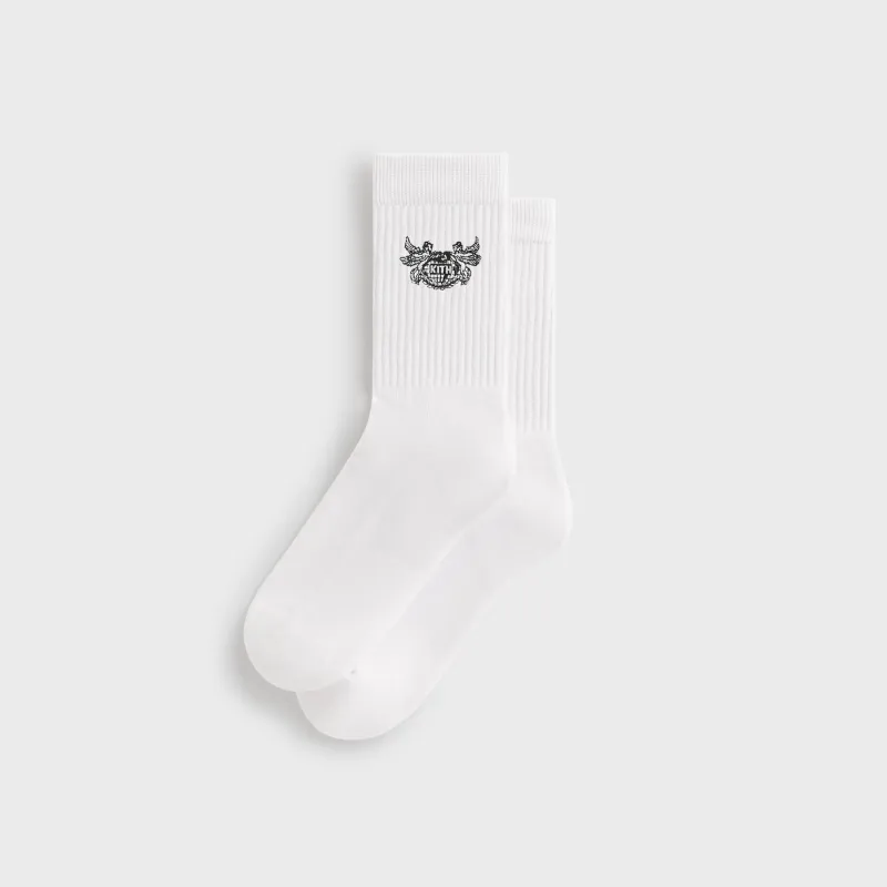 Kith Pegasus Crew Sock - White sold by Kith
