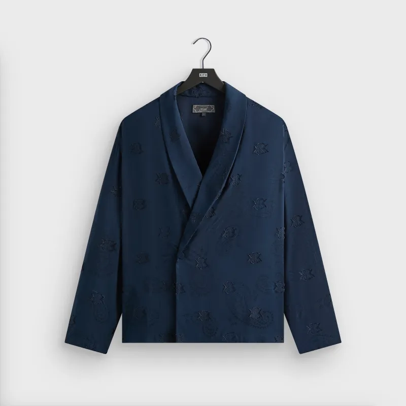 Kith Long Sleeve Thompson Crossover Shirt - Nocturnal sold by Kith