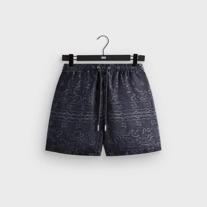 Kith Panelled Bandana Active Short - Black sold by Kith