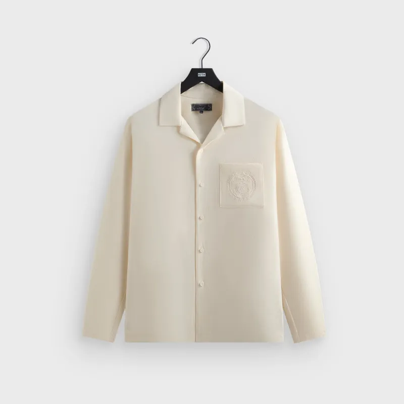 Kith Adonis Camp Collar Shirt - Sandrift sold by Kith