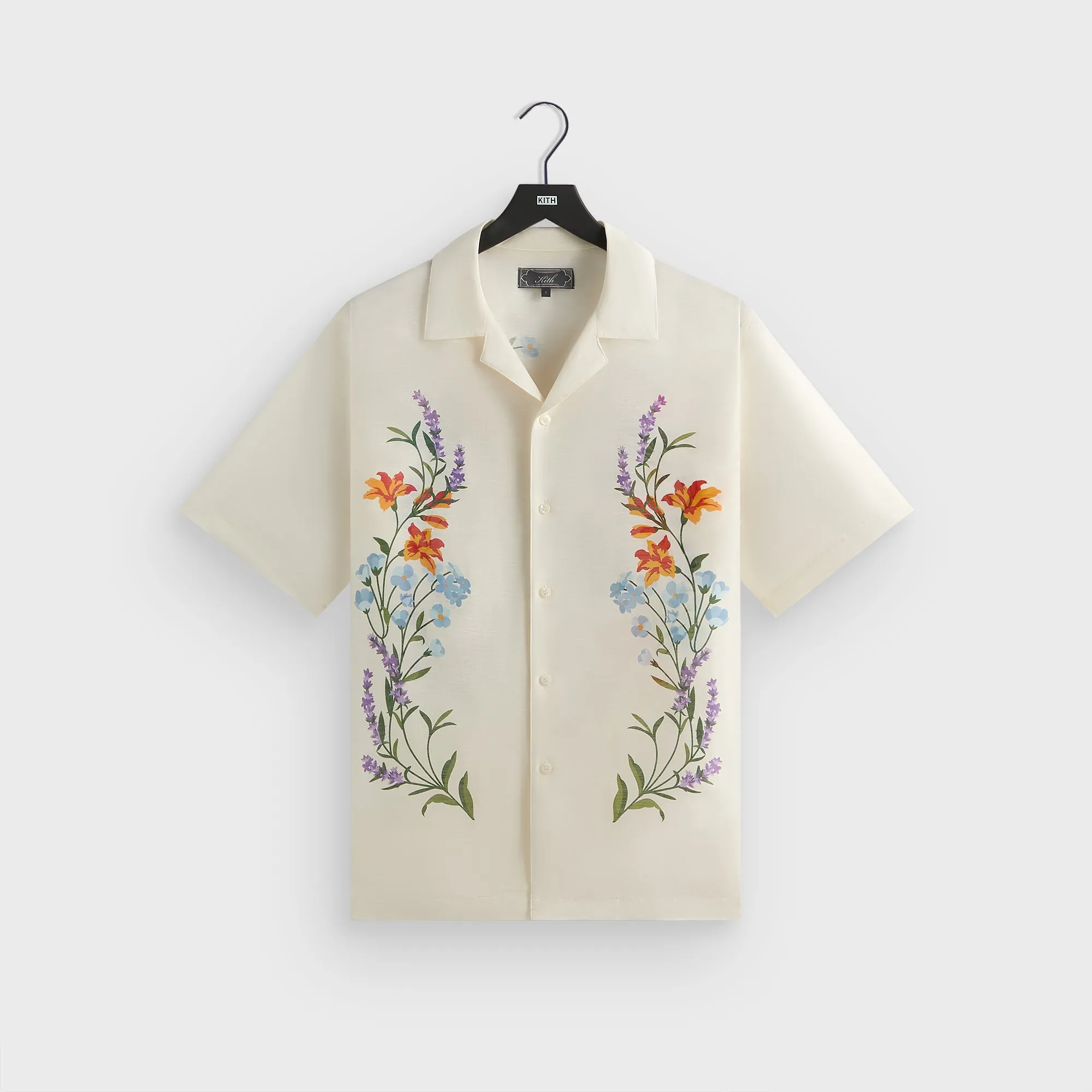 Kith Linen Thompson Camp Collar Shirt - Sandrift sold by Kith