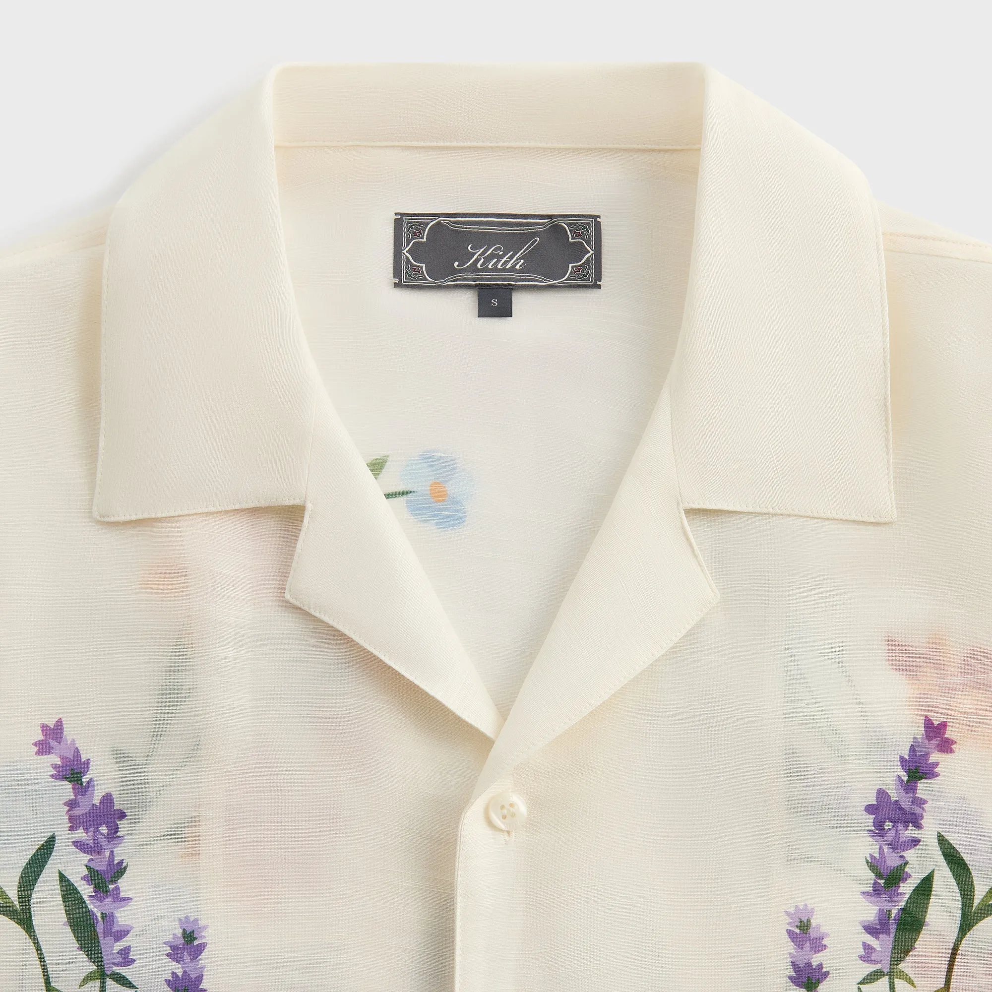 Kith Linen Thompson Camp Collar Shirt - Sandrift sold by Kith product image thumbnail 3