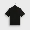 Kith Cotton Mesh Thompson Camp Collar Shirt - Black sold by Kith