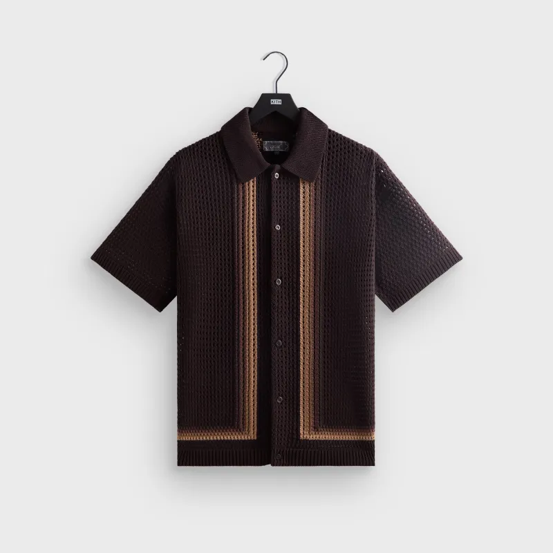 Kith Thompson Crochet Buttondown - Kindling sold by Kith