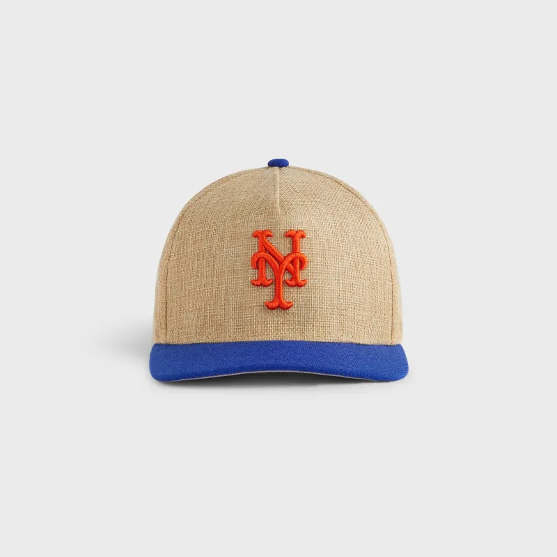 Kith & New Era for the New York Mets Raffia 49FORTY Snapback - Natural sold by Kith