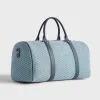 Kith Monogram Suede Duffle Bag - Mist sold by Kith