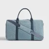 Kith Monogram Suede Duffle Bag - Mist sold by Kith