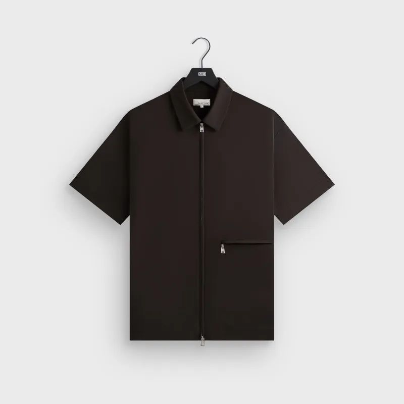&Kin Tropical Wool Davenport Shirt - Kindling sold by Kith
