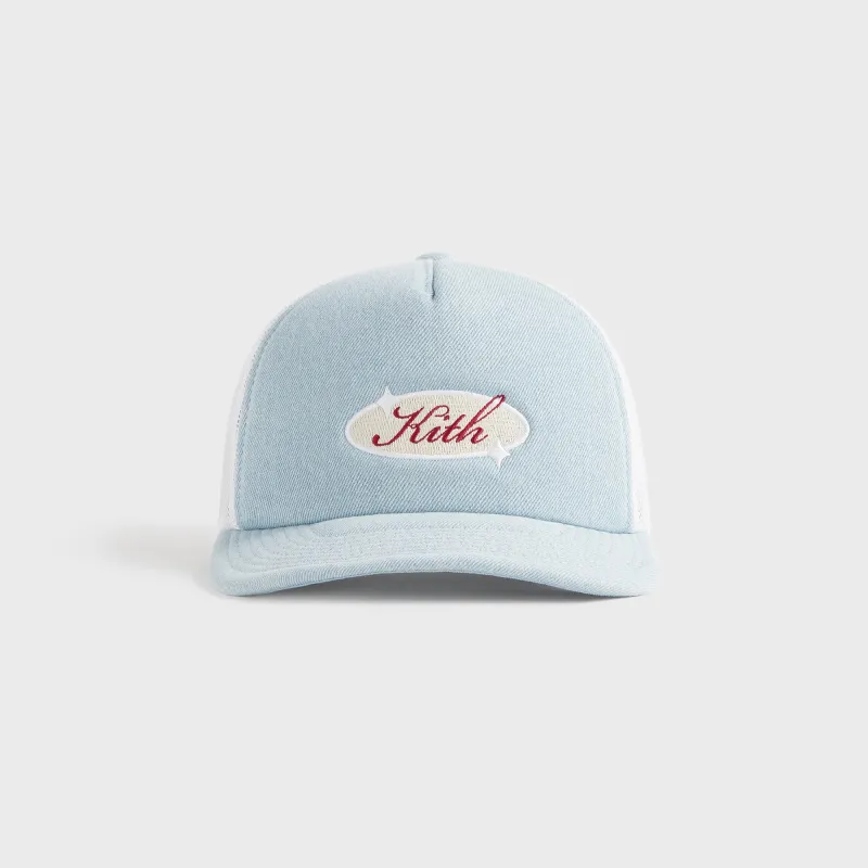 Kith Denim Nolan Trucker Hat - Light Indigo sold by Kith