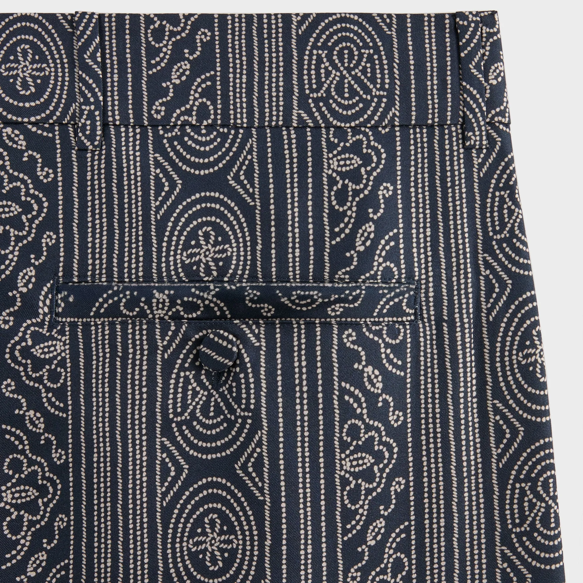 &Kin Batik Stripe Pleated Ari Trouser - Nocturnal sold by Kith product image thumbnail 4