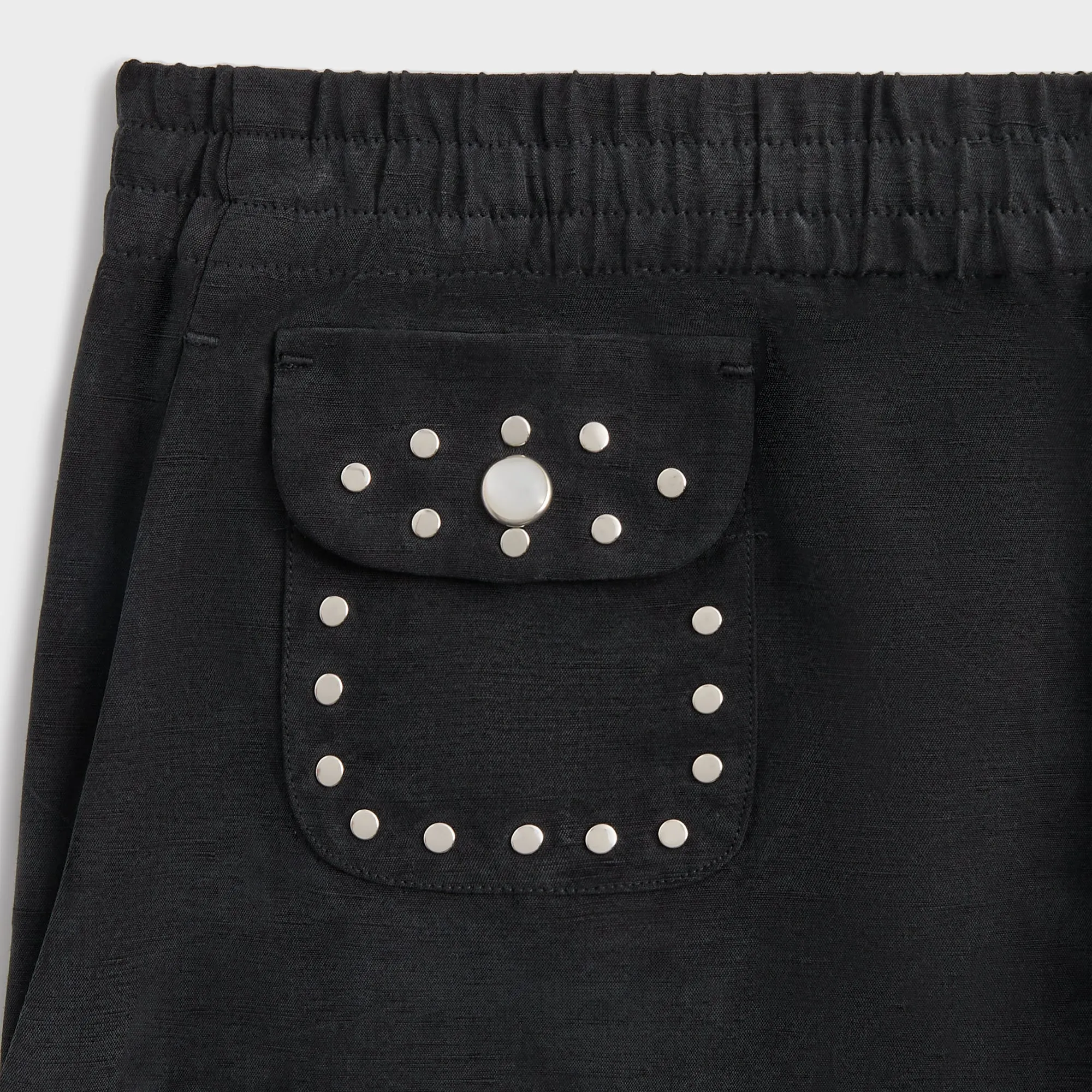 &Kin Cupro Linen Kellen Short - Black sold by Kith product image thumbnail 4