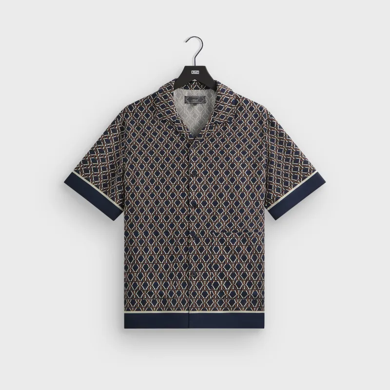 Kith Monogram Crest Reade Shirt - Nocturnal sold by Kith