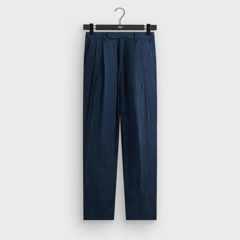 Kith Kylan Pleated Trouser - Nocturnal sold by Kith