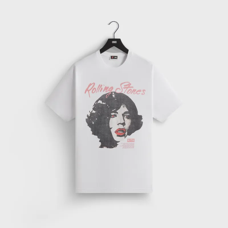 Kith for Rolling Stones Far Away Eyes Vintage Tee - White sold by Kith