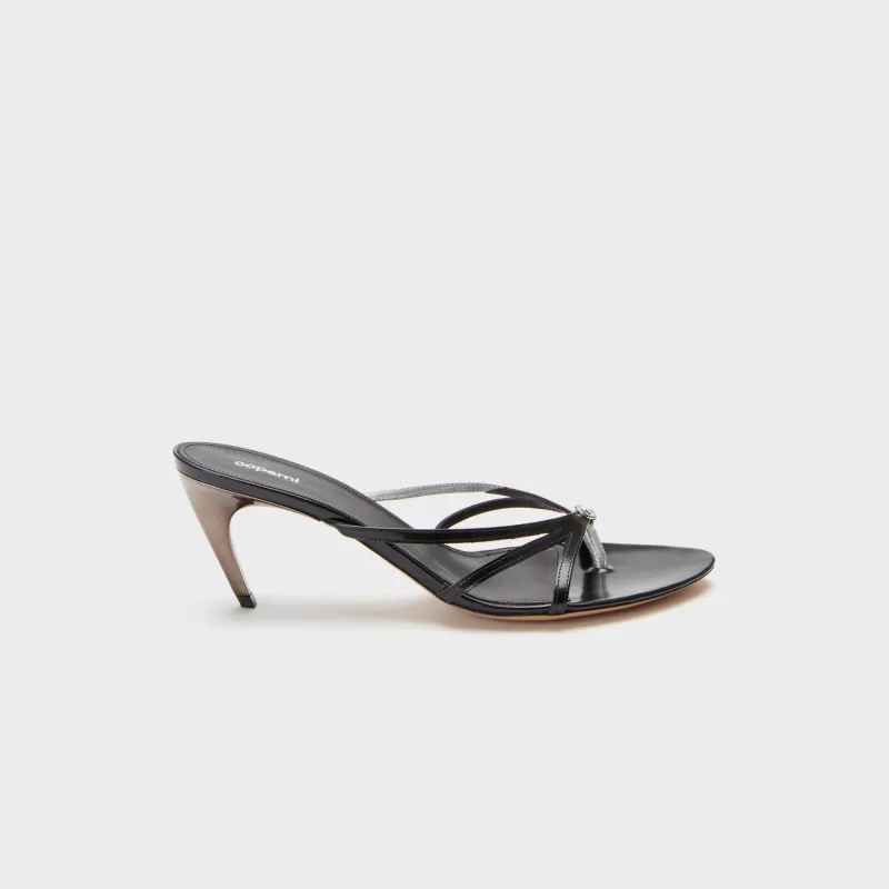 Coperni Low Strap Sandals - Black sold by Kith