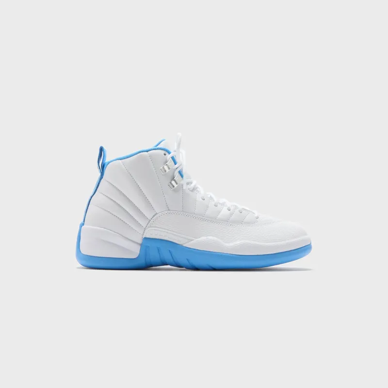 Jordan Air Jordan 12 Retro - White / Metallic Silver / University Blue sold by Kith