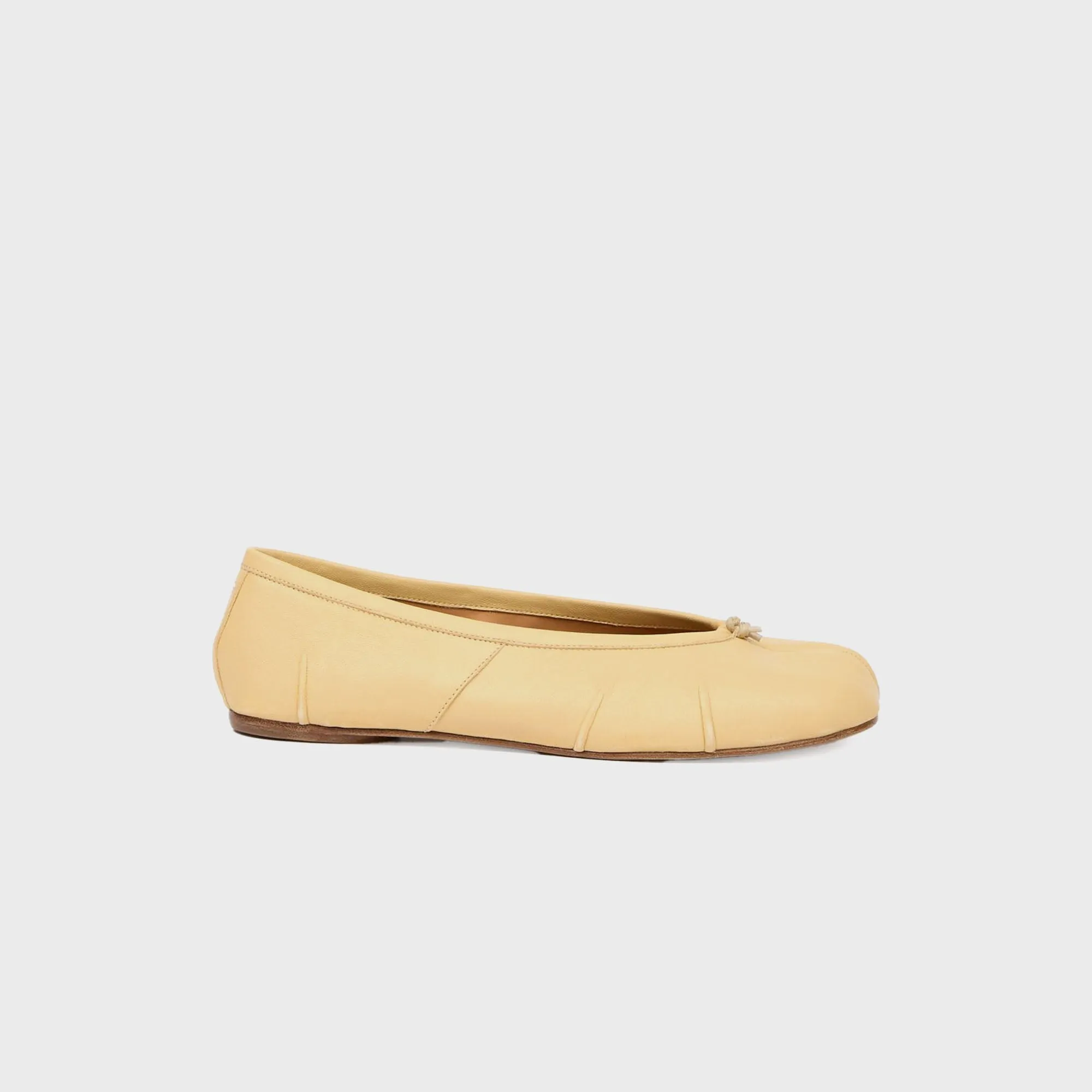 Maison Margiela Tabi Ballerina Soft Nappa Leather - Vintage Treatment sold by Kith