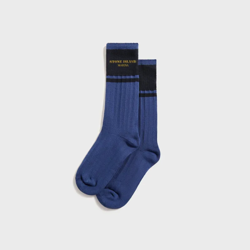 Stone Island Marina Socks - Marine Blue made by Stone Island