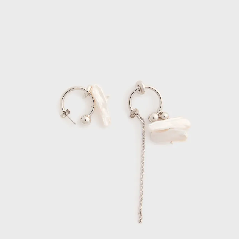 Justine Clenquet Sunny Earrings - Palladium sold by Kith
