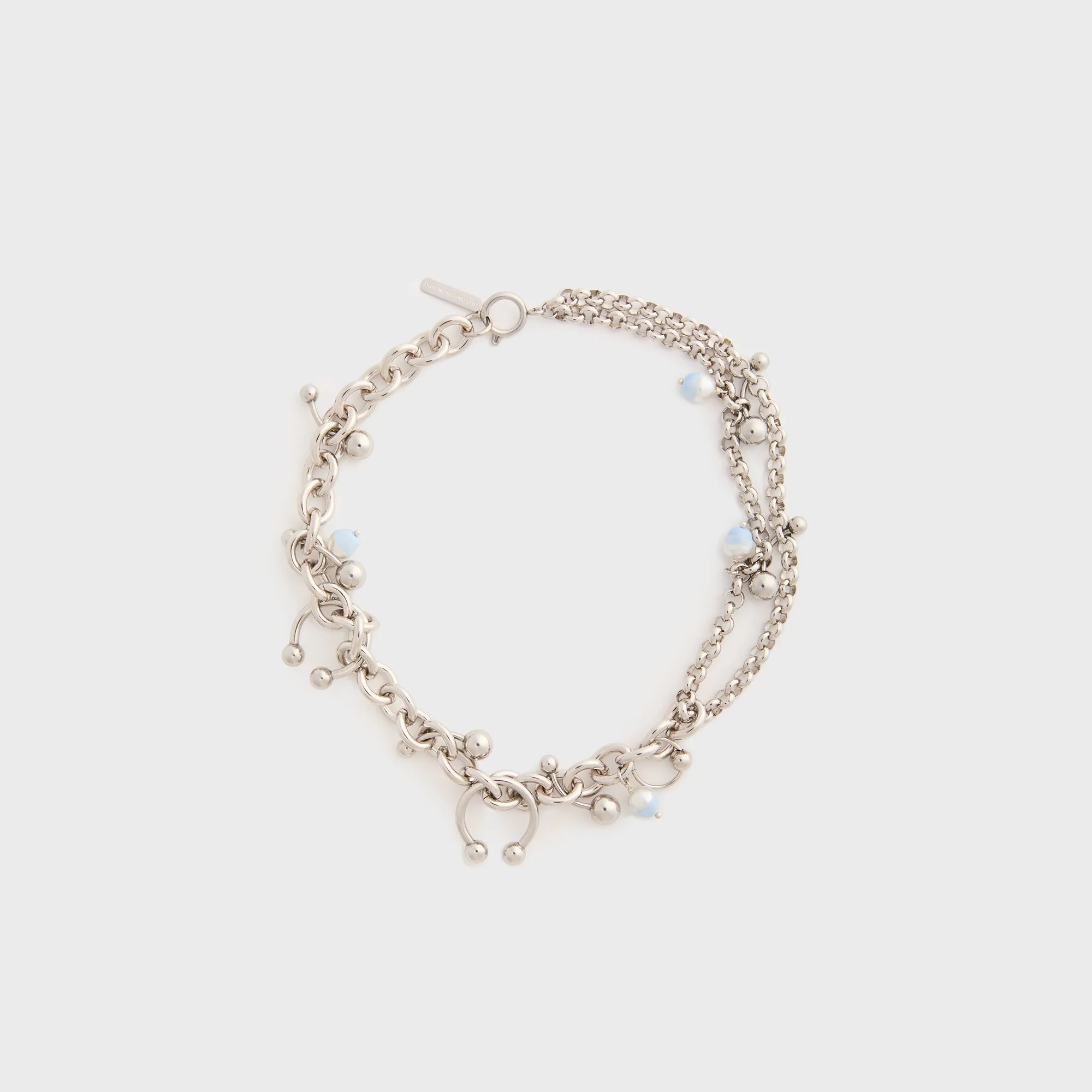 Justine Clenquet Holly Summer Necklace - Pearl Blue sold by Kith