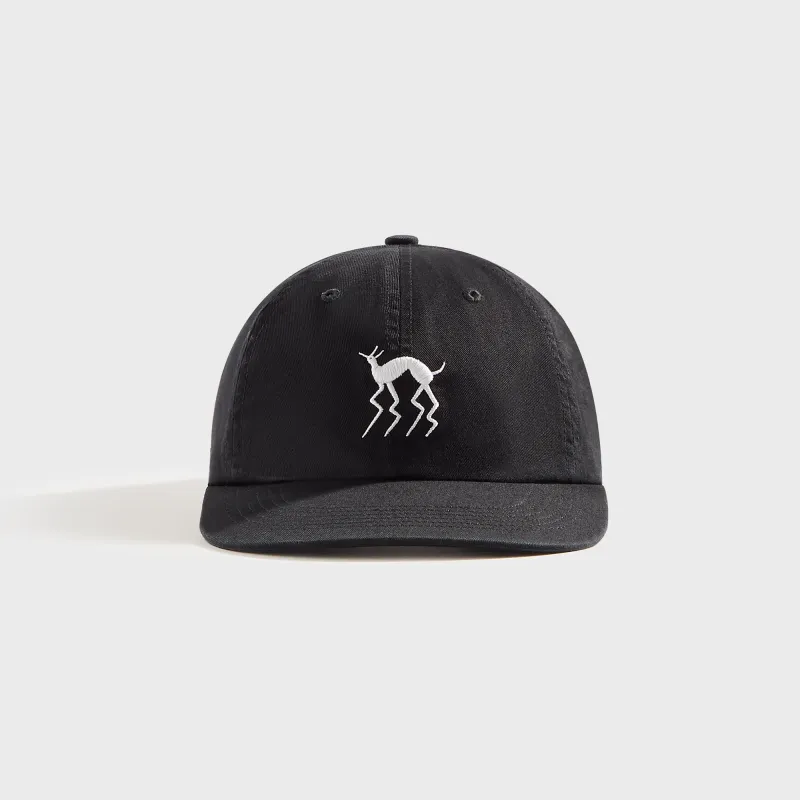 by Parra Spikey Legs 6-Panel Cap - Black sold by Kith