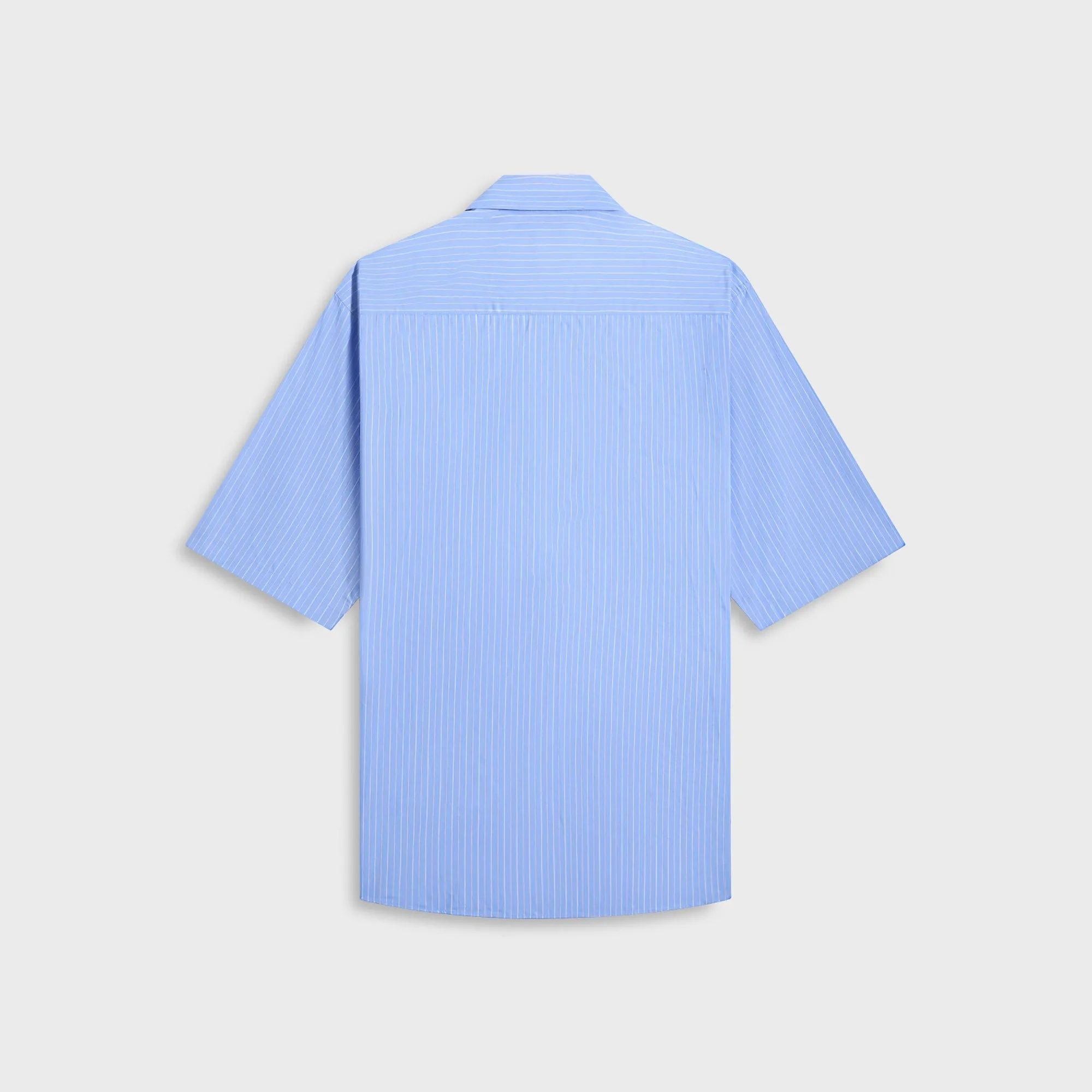 Auralee Suvin High Count Cloth Stripe Half Sleeved Shirt - Blue Stripes sold by Kith product image thumbnail 2
