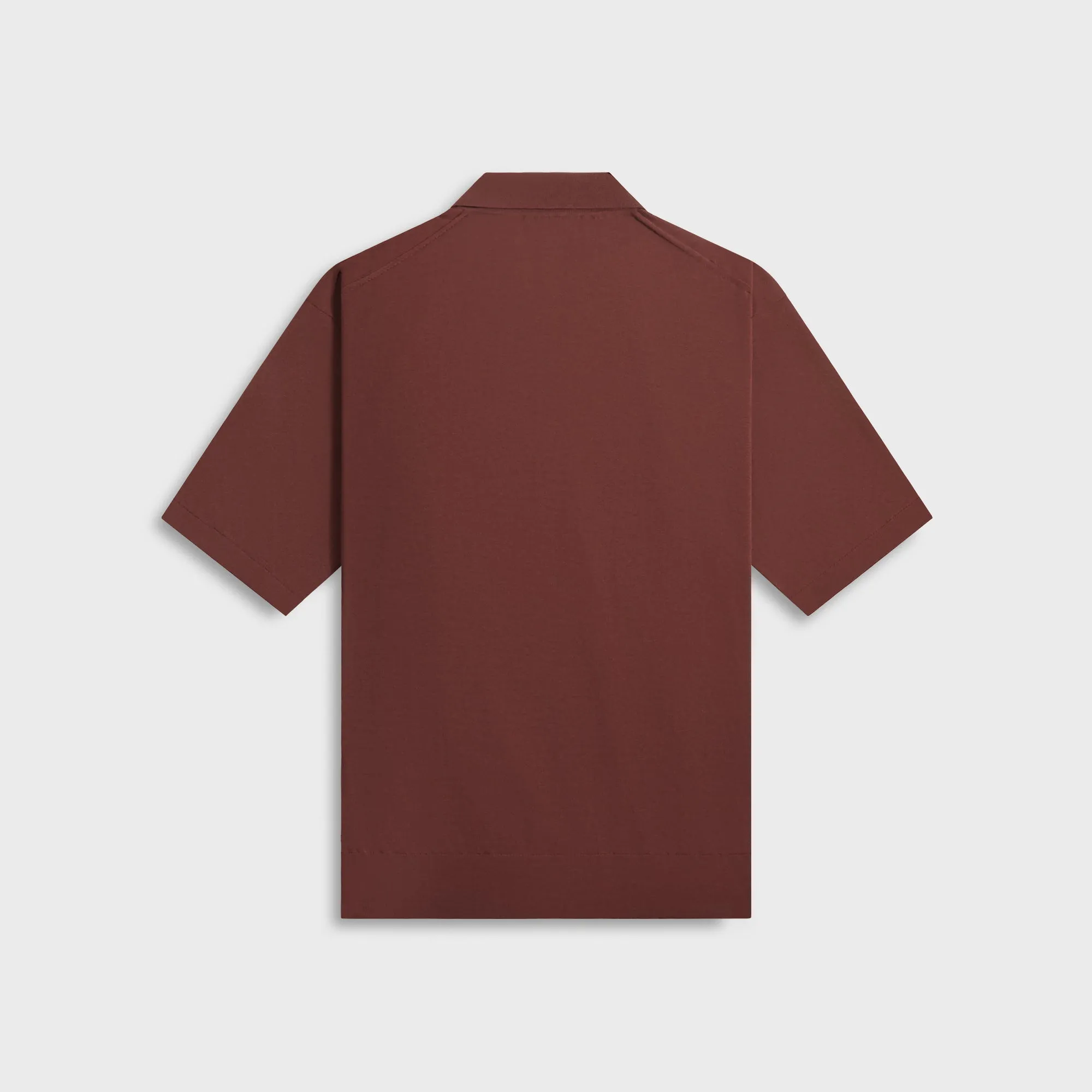 Auralee Super High Gauge Cotton Knit Polo - Brown sold by Kith product image thumbnail 2