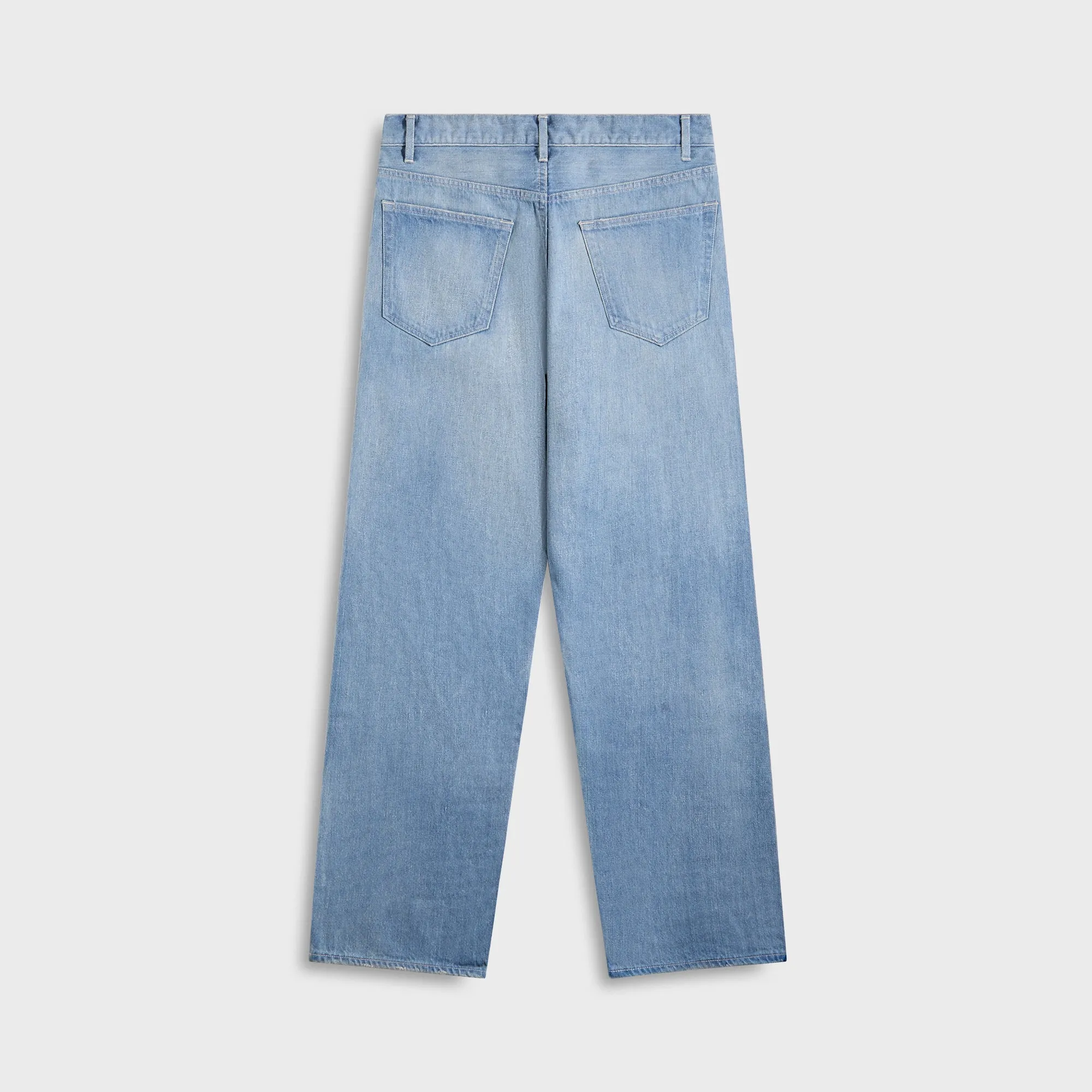 Auralee Selvedge Faded Light Denim Wide Pants - Light Indigo sold by Kith product image thumbnail 2